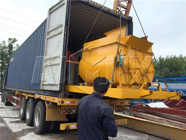 YHZS25 concrete plant exported