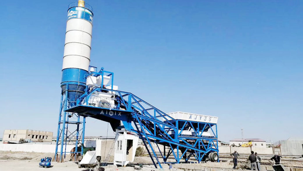 batching plant portable di Uzbekistan