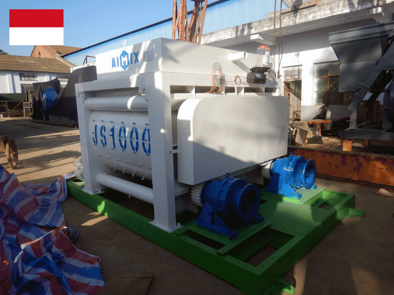 Mixer beton JS1000 ke Indonesia