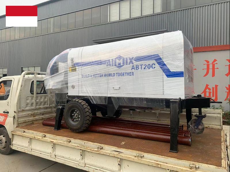 Pompa beton diesel ABT20C ke Indonesia