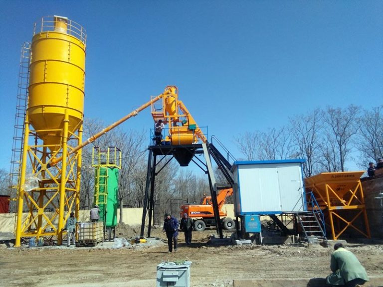 Mini Concrete Batch Plant For Sale IndonesiaLowCostHighReturn