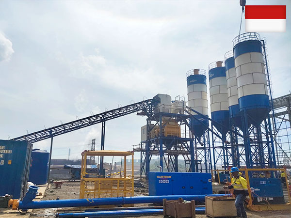 batching plant installed in morowali