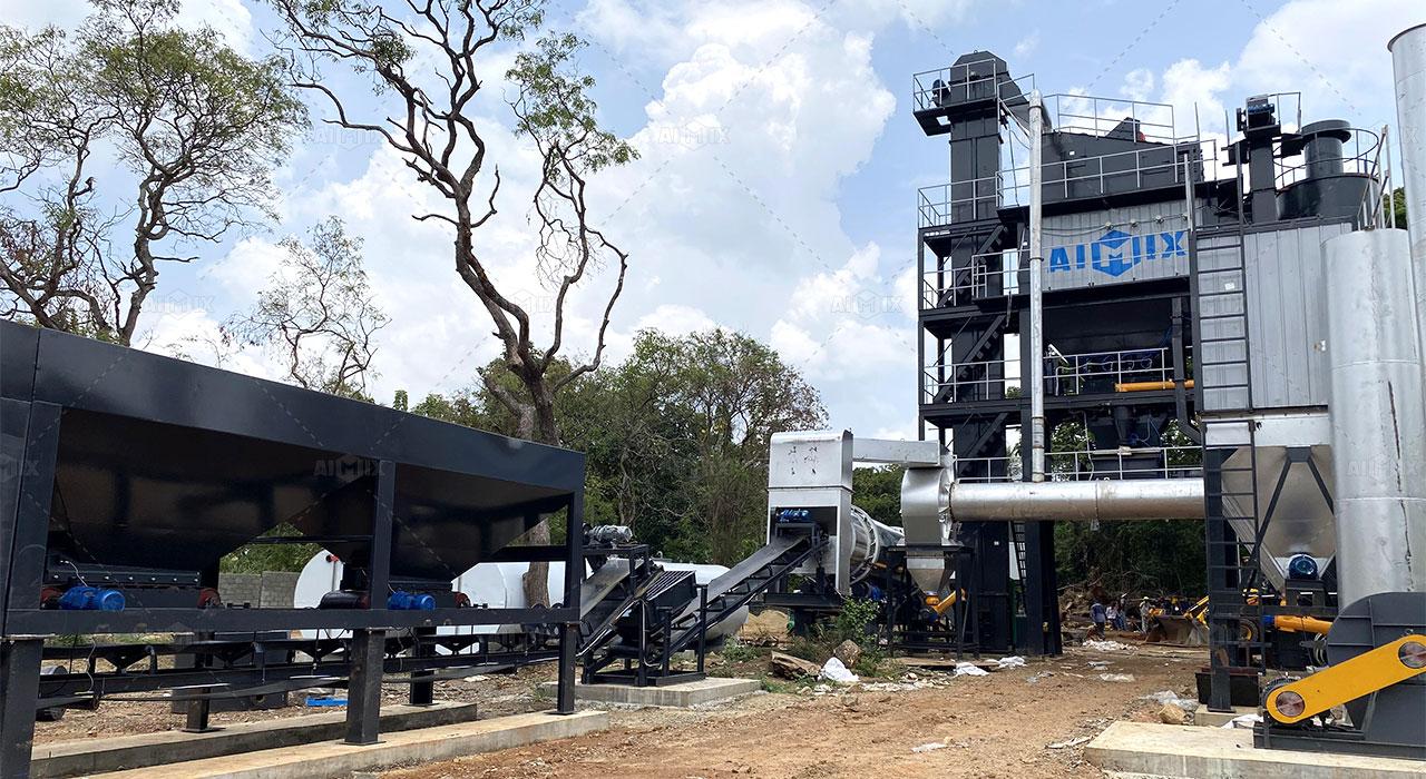 continuous asphalt mixing plant 100tph