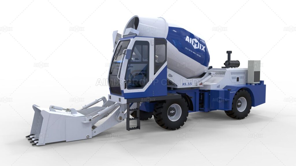 Promote Concrete Flooring Projects with the Self-Loading Mixer