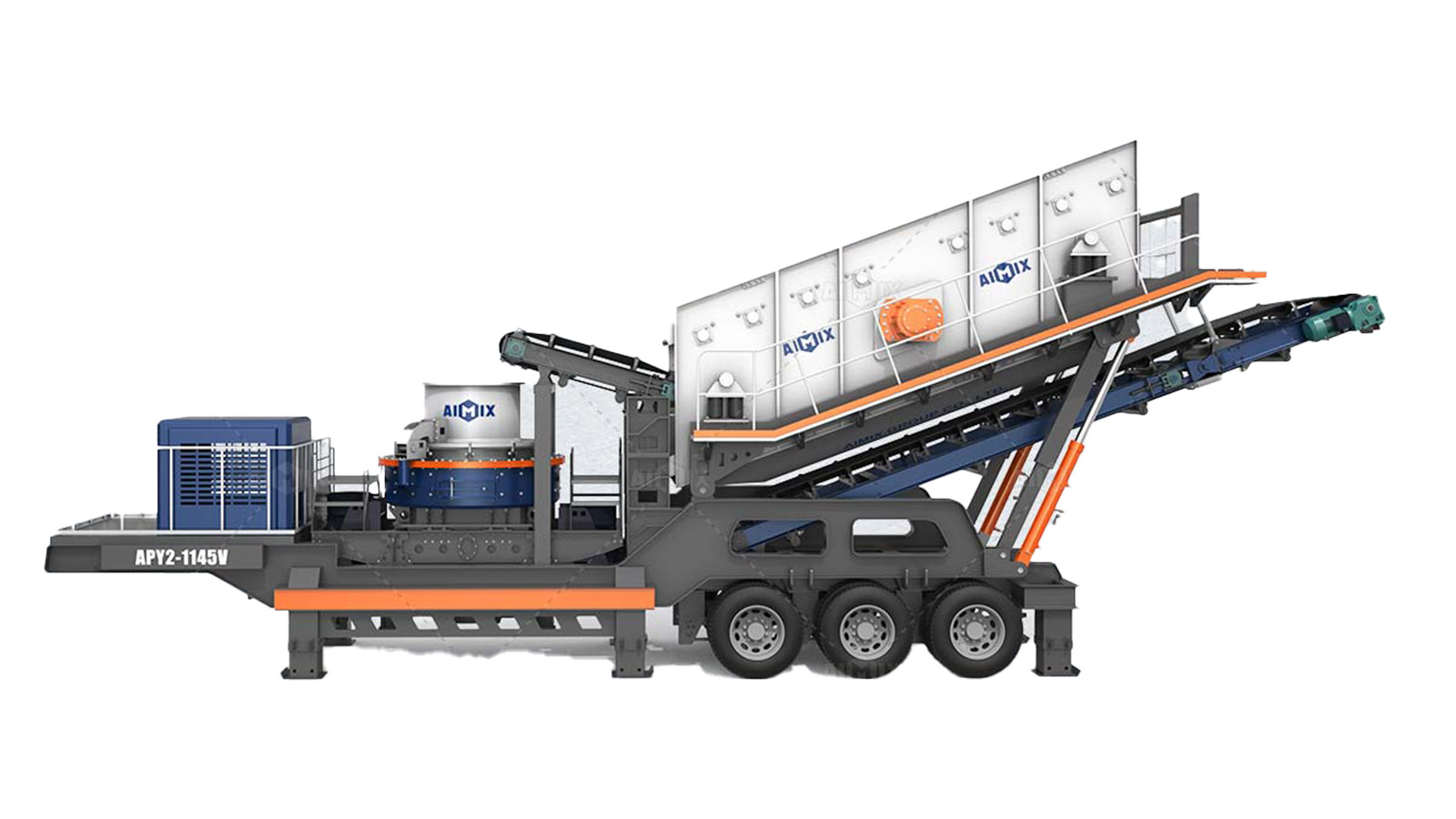 130tph mobile cone crusher plant