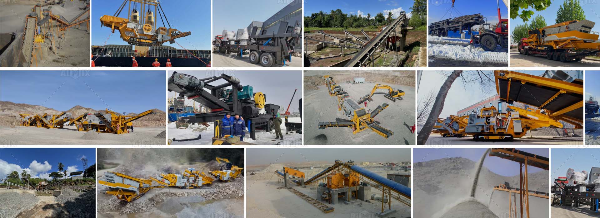 AIMIX Crusher Gloabl Project Case View Globally