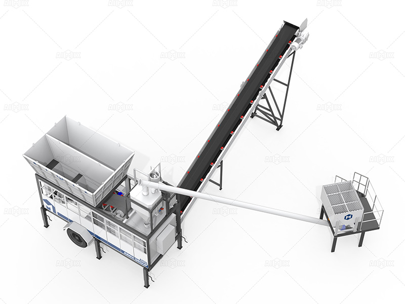 AJSY35 mobile batching plant baru harga