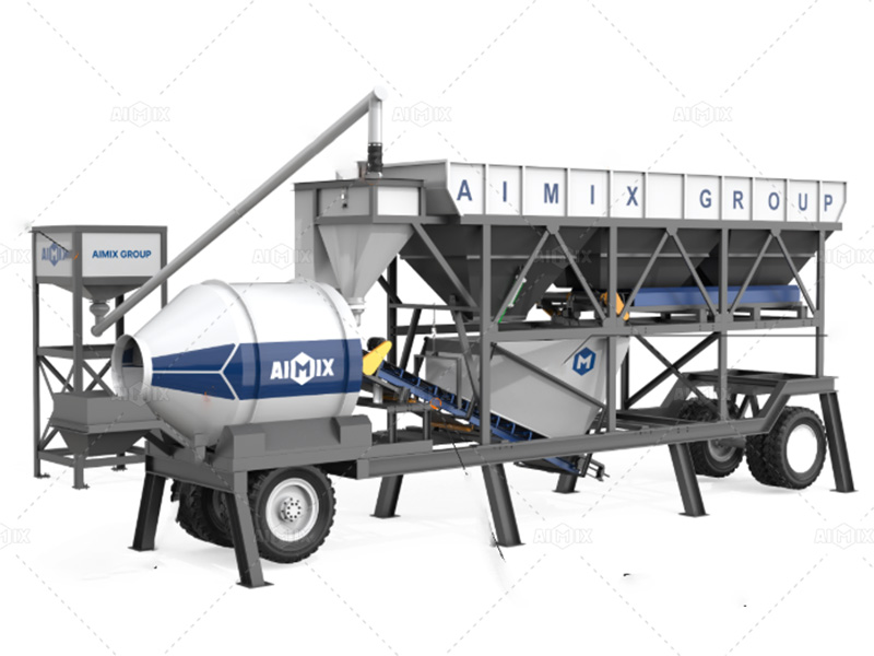 AJT25-60 Drum Type Batching Plant Beton for Sale