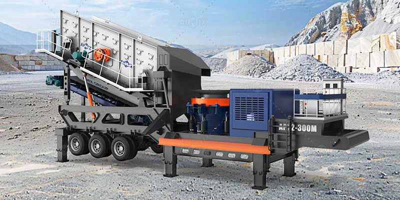 APY2 Mobile Cone Crusher plant for sale in Indonesia
