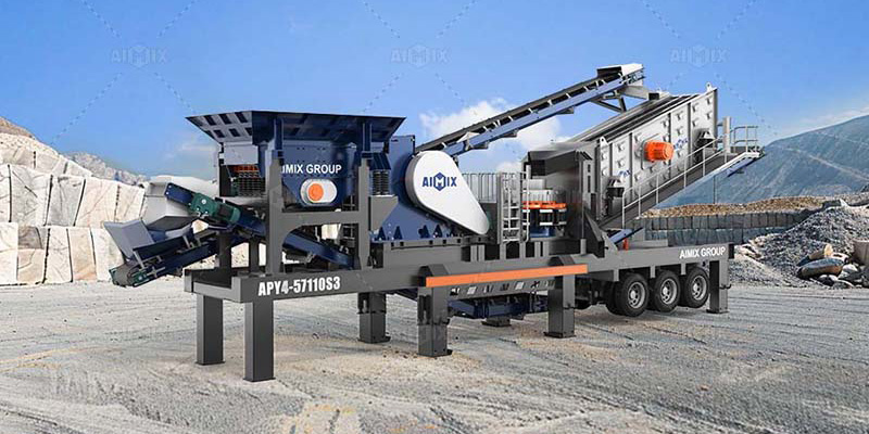 APY4-S Mobile Combined Stone Crusher Machine Plant for sale