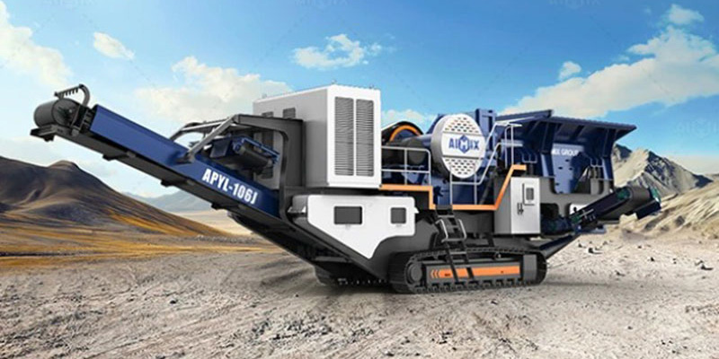 APYL-J Series crawler mobile jaw stone crusher plant for sale AIMIX