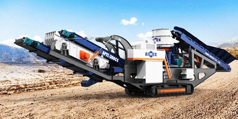 APYL2-C Mobile Stone Cone Crusher Plant for sale AIMIX