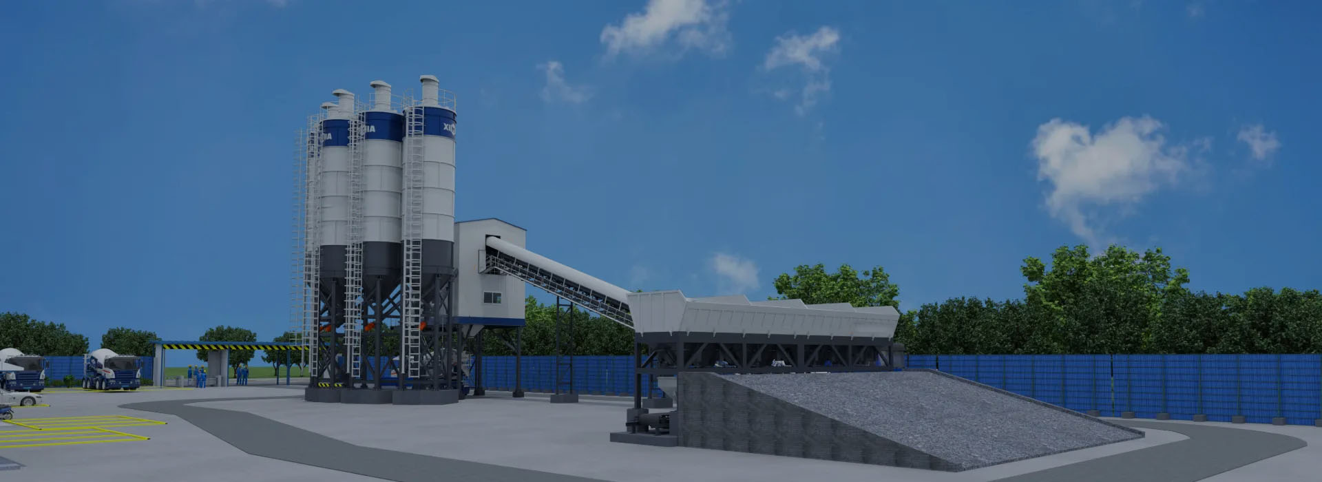 aimix concrete batching plant for sale di Indonesia