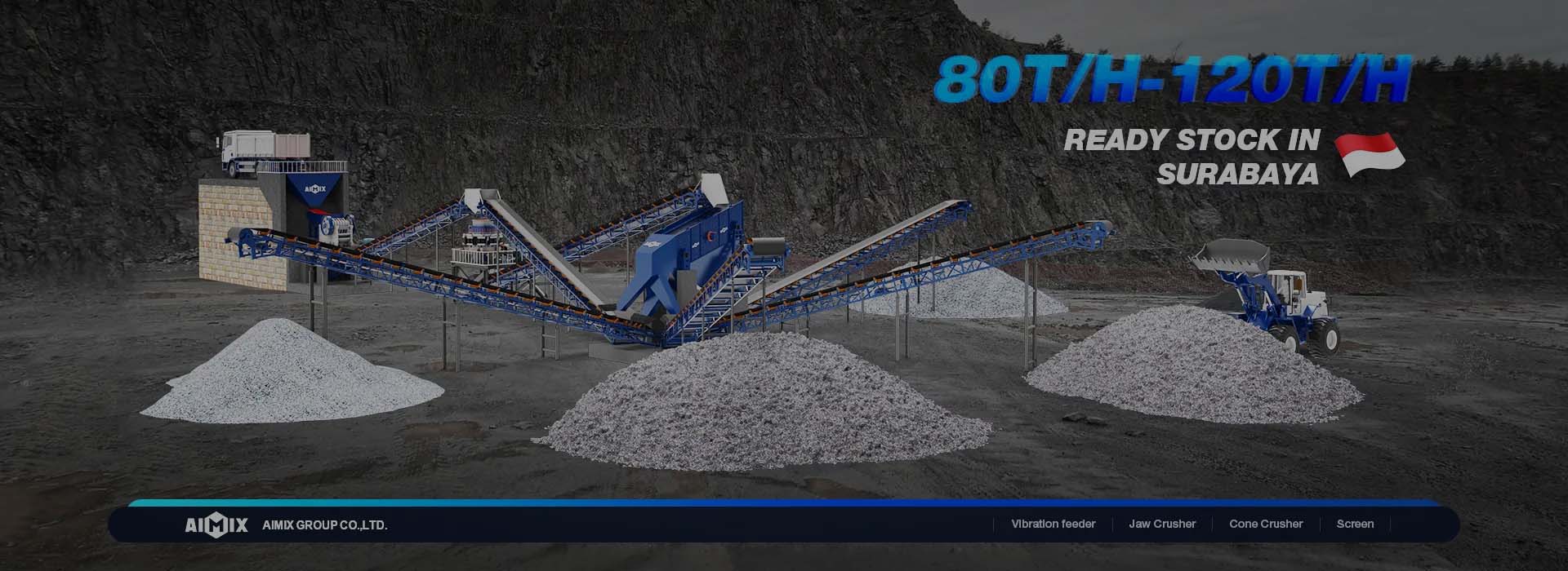 crusher plant ready in stock in Indonesia
