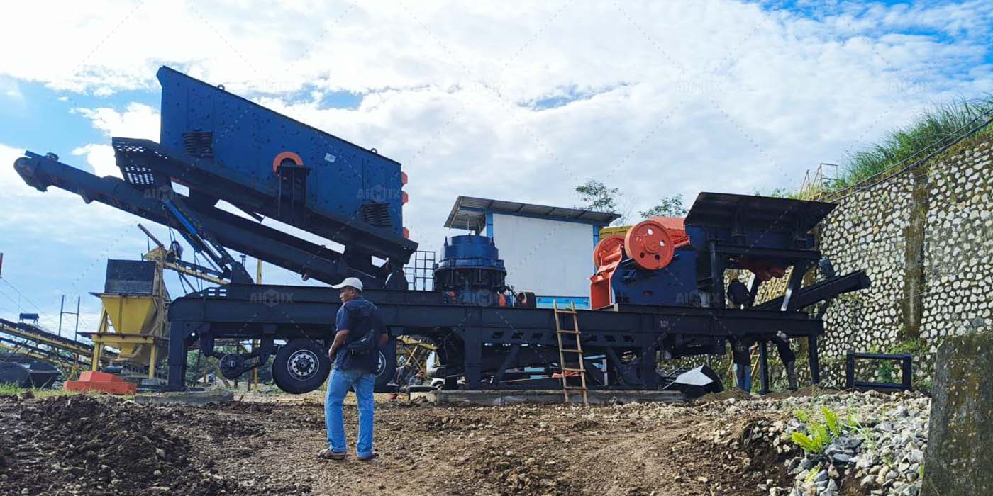 mobile jaw and cone crusher in Sukabumi, Middle Java, Indonesia