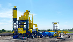 100tph batch mix asphalt plant for road construction in Indonesia