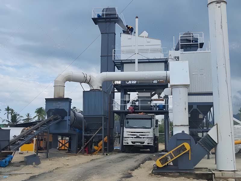 60 tph asphalt concrete plant for road construction in the Philippines