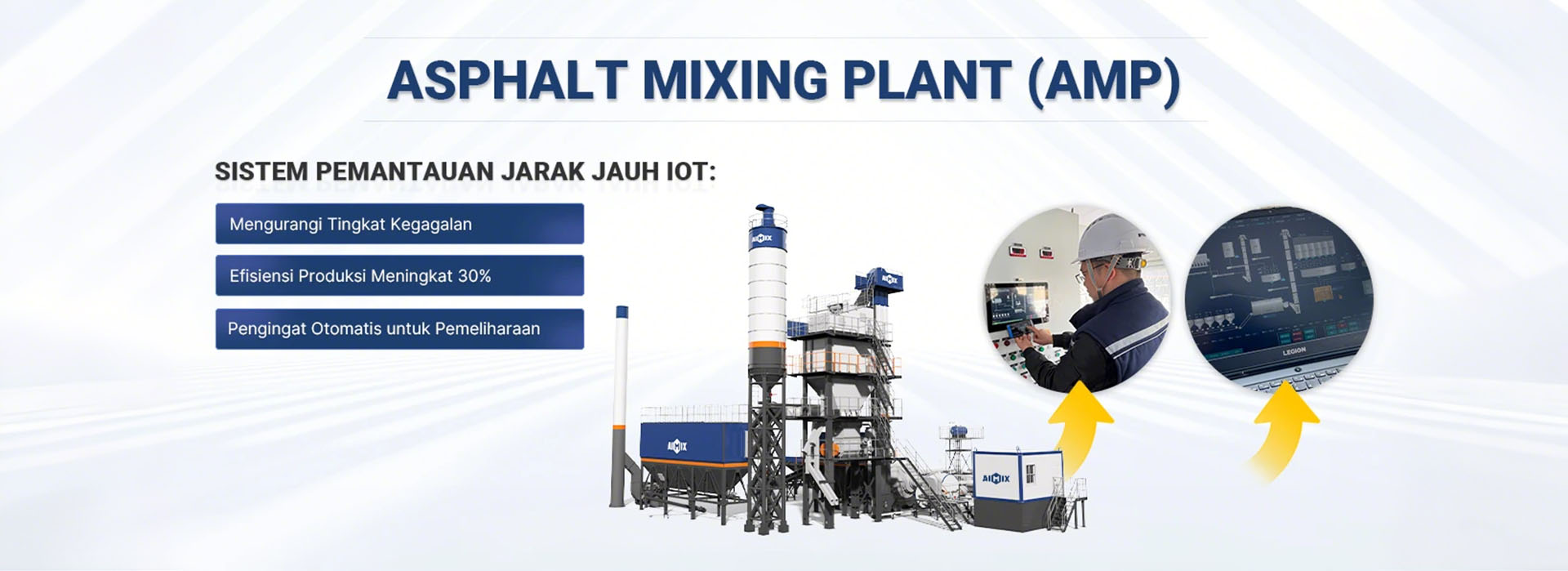 AI IOT Smart control for our bitumen mixing plant in Indonesia