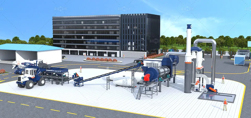 ALT Drum mix asphalt plant for sale in indonesia