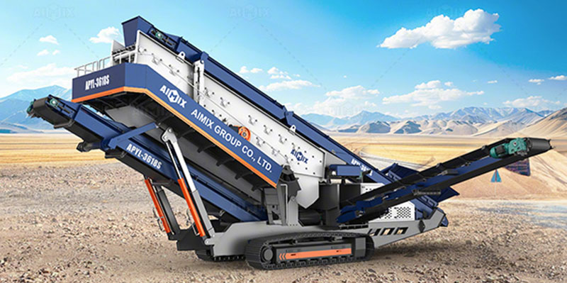 crawler mobile screening plant for sale AIMIX