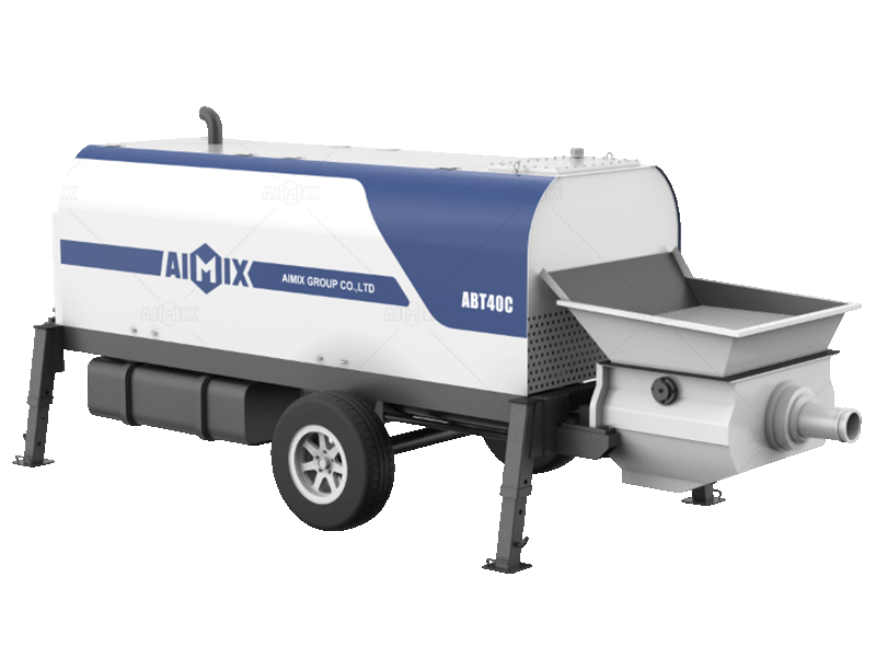 40cbm diesel concrete pump trailer for sale