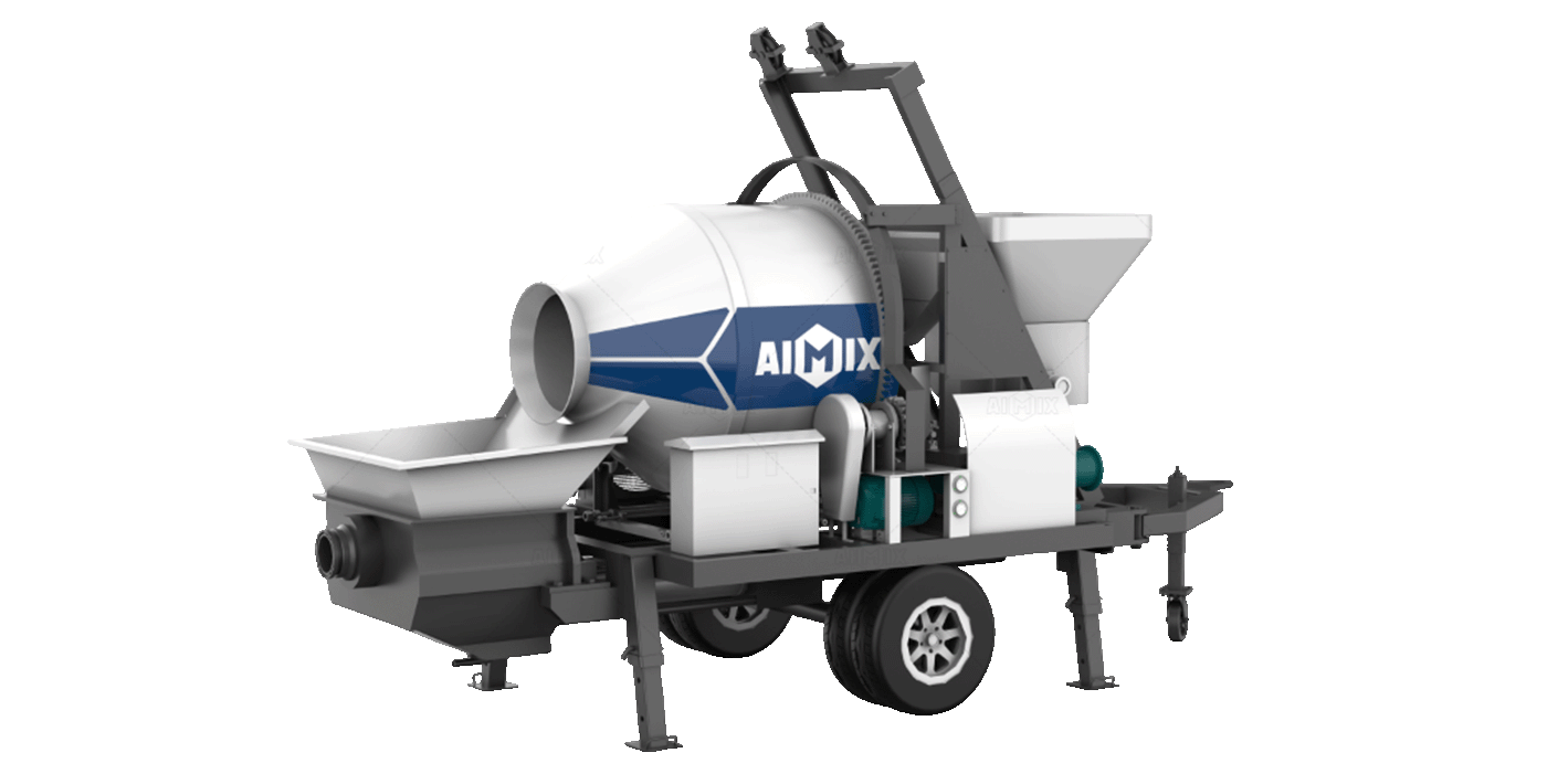ABJZ30D electrice mini concrete mixer with pump for sale in Indonesia
