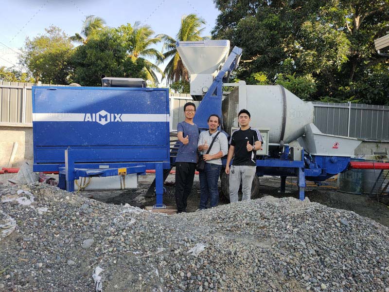 ABJZ40C diesel mini cement mixer pump for house construction in Jakarta