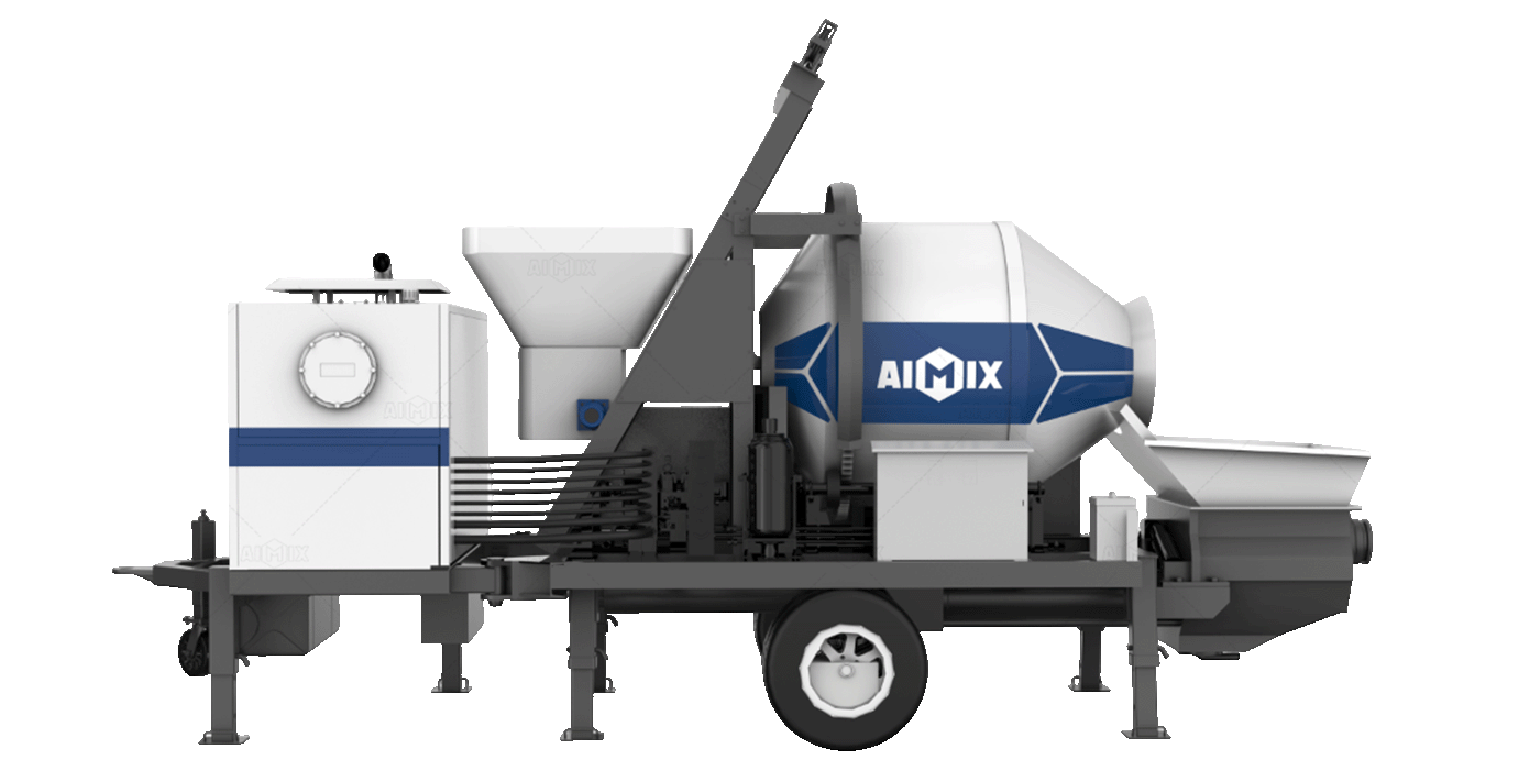 ABJZ40C diesel mini concrete mixer pump in Indonesia