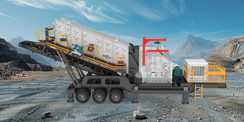 2-in-1 tire type mobile impact crusher for sale in Indonesia