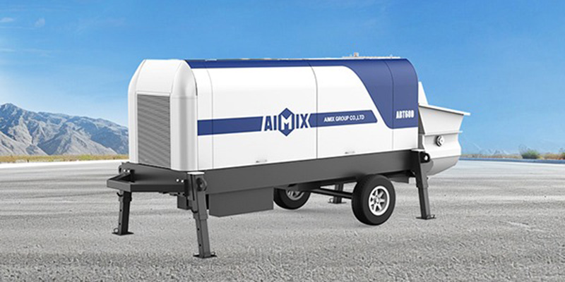 60cbm electric type trailer concrete pump for sale in Indonesia